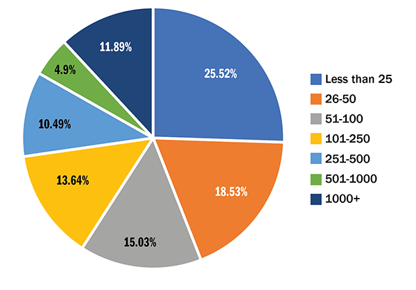 Figure 4 Survey Participant Size Distribution