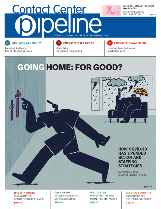 Contact Center Pipeline October 2021 cover