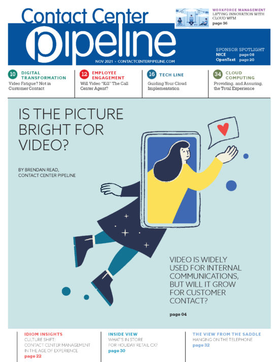 Contact Center Pipeline November 2021 cover