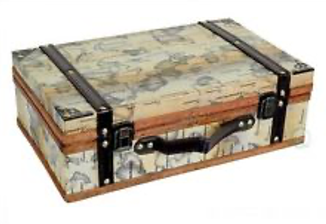 World Map Suitcase