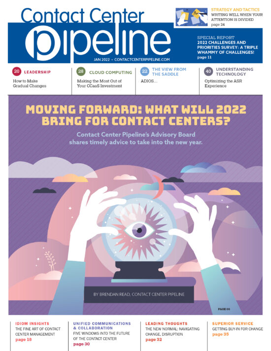 Contact Center Pipeline January 2022 cover